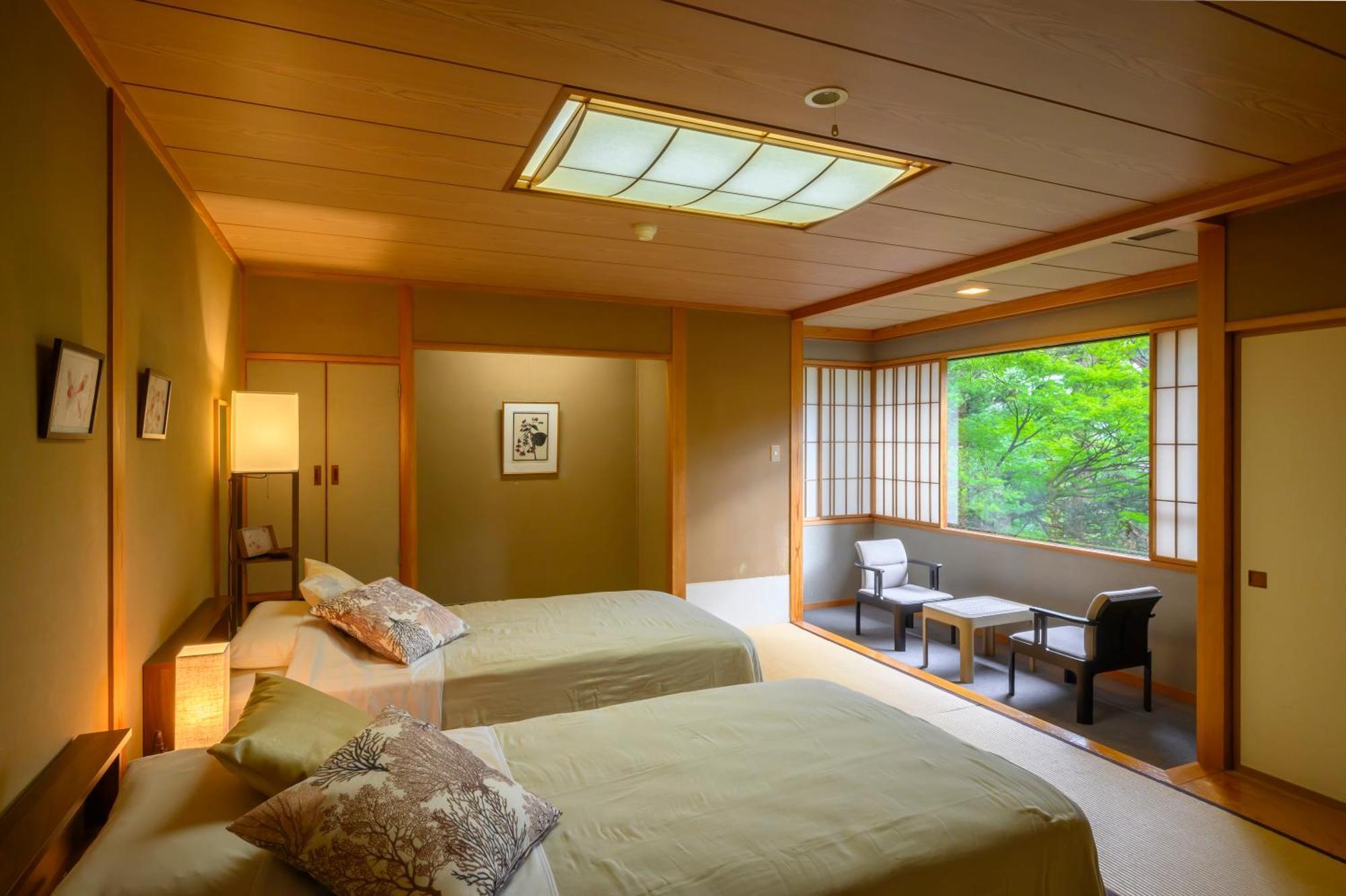 Senkeien Tsukioka Hotel Kaminoyama Esterno foto